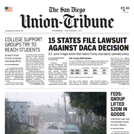Multiple Clients in San Diego Union-Tribune