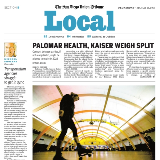 Baker Electric Home Energy in San Diego Union-Tribune